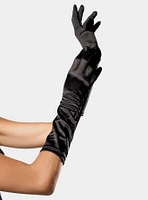Satin Elbow-Length Gloves