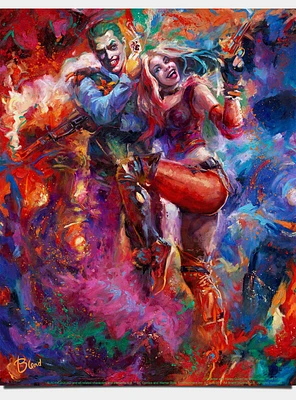 DC Comics The Joker And Harley Quinn Art Print