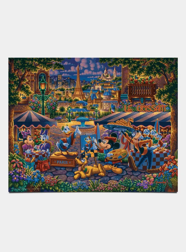 Disney Mickey And Friends Painting In Paris Art Prints