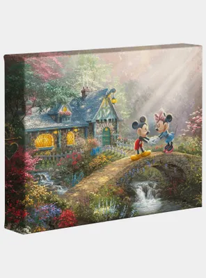 Disney Mickey & Minnie Sweetheart Bridge 8 X 10 Inches Gallery Wrapped Canvas