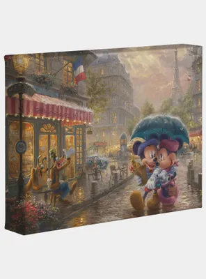 Disney Mickey And Minnie In Paris 8 X 10 Inches Gallery Wrapped Canvas