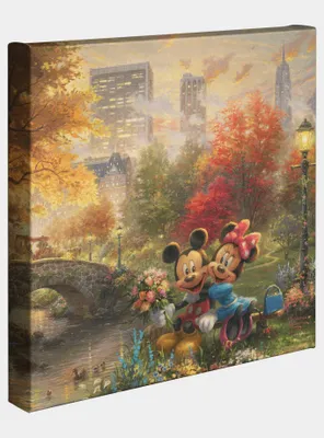 Disney Mickey And Minnie Sweetheart Central Park Gallery Wrapped Canvas