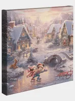 Disney Mickey And Minnie Sweetheart Holiday Gallery Wrapped Canvas