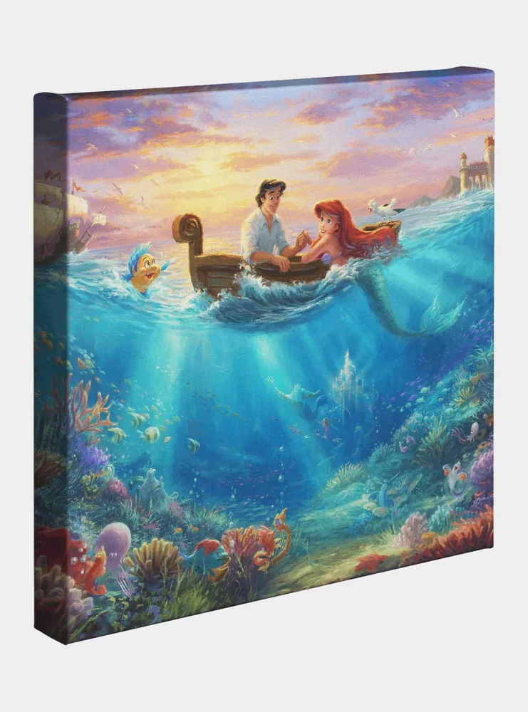 Disney The Little Mermaid Falling In Love 14 X 14 Inches Gallery Wrapped Canvas