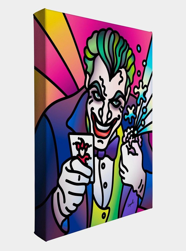 DC Comics The Joker By Lisa Lopuck Gallery Wrapped Canvas