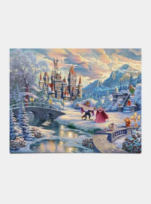 Disney Beauty And The Beast'S Winter Enchantment Art Prints
