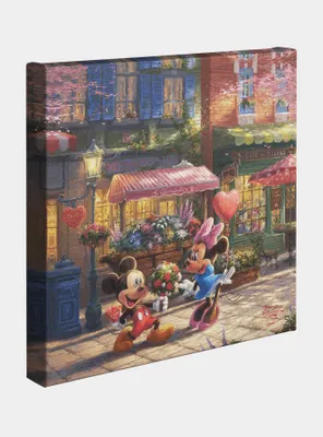 Disney Mickey And Minnie Sweetheart Cafe Gallery Wrapped Canvas