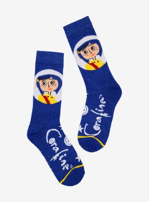 Coraline Face Crew Socks