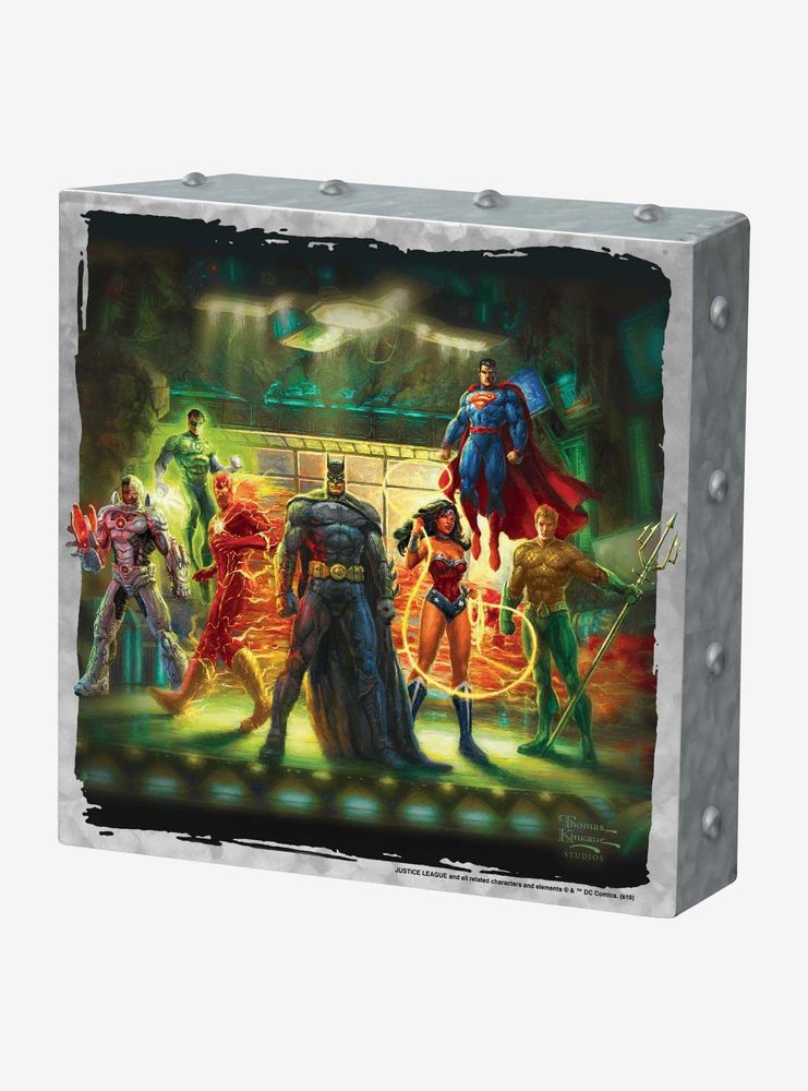 DC Comics The Justice League 10" x 10" Metal Box Art