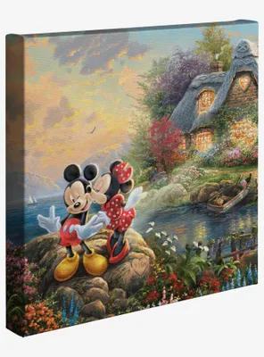 Disney Mickey And Minnie Sweetheart Cove 14 X 14 Inches Gallery Wrapped Canvas