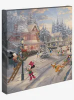 Disney Mickey's Victorian Christmas 14" X 14" Gallery Wrapped Canvas