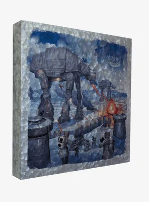 Star Wars The Battle Of Hoth 14" x 14" Metal Box Art