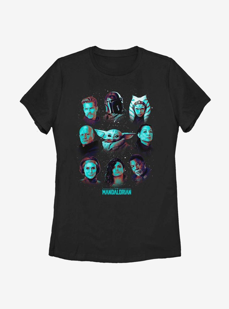 Star Wars The Mandalorian Season 2 Team Line Up Womens T-Shirt