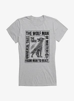 Universal Monsters The Wolf Man Tales Of Beast Girls T-Shirt