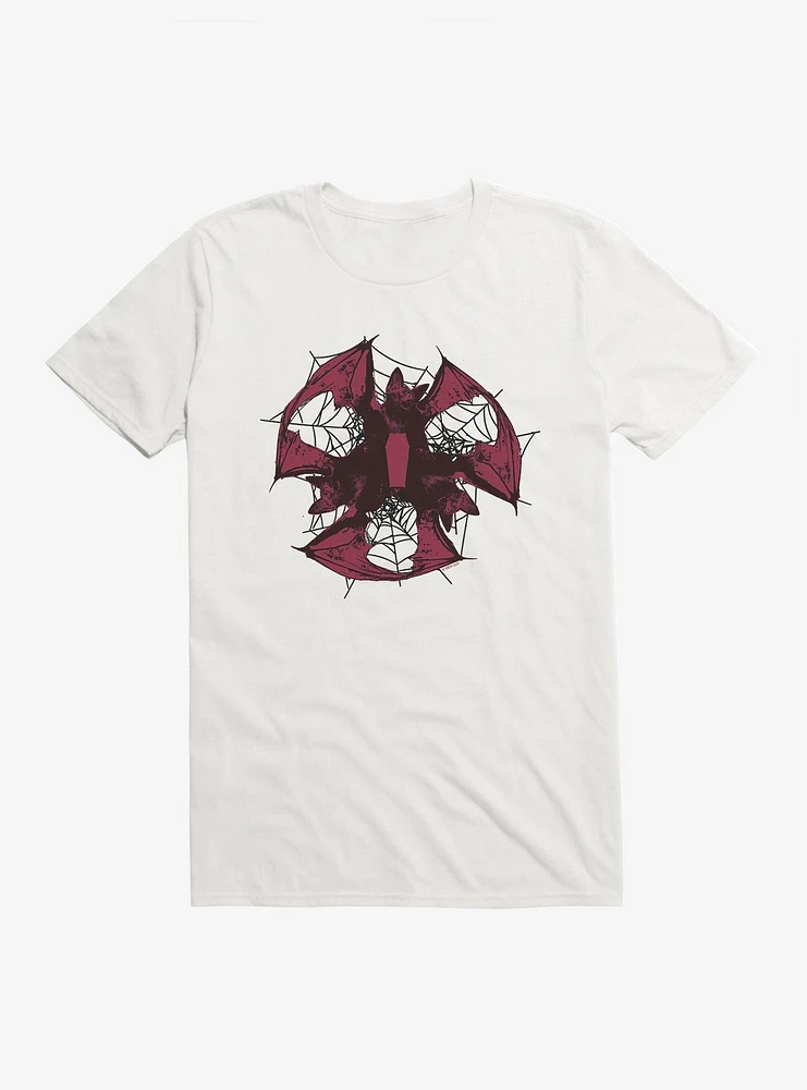 Universal Monsters Dracula Web Of Bats T-Shirt