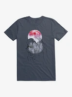 Universal Monsters The Wolf Man Under Full Moon Watercolor T-Shirt