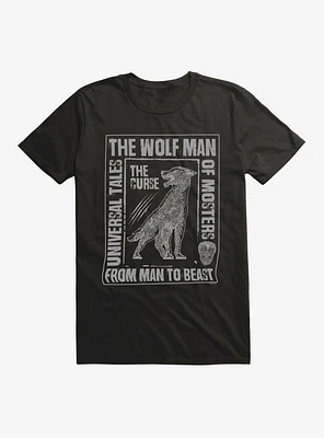 Universal Monsters The Wolf Man Tales Of Beast T-Shirt
