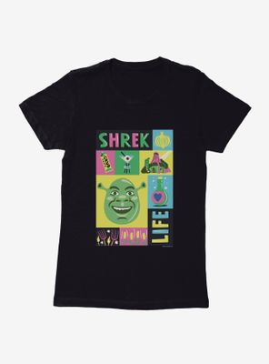Shrek Life Collage Womens T-Shirt