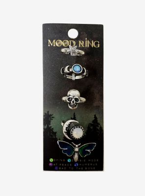 Death Moth Mood Ring Set