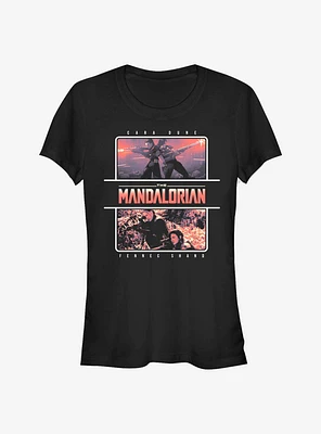 Star Wars The Mandalorian Cara Dune and Fennec Shand Sharp Shooters Girls T-Shirt