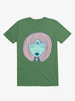 3 Eyed Girl Crystal Kelly Green T-Shirt