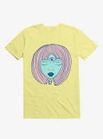 3 Eyed Girl Crystal Corn Silk Yellow T-Shirt