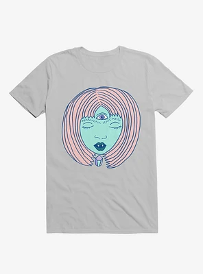 3 Eyed Girl Crystal Ice Grey T-Shirt