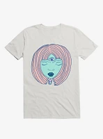 3 Eyed Girl Crystal White T-Shirt