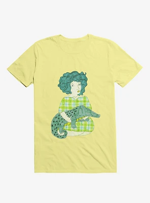 Alligator Baby Corn Silk Yellow T-Shirt