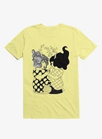 Love Of Two Deer Girls Corn Silk Yellow T-Shirt