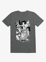 Friends Jungle Feast Charcoal Grey T-Shirt