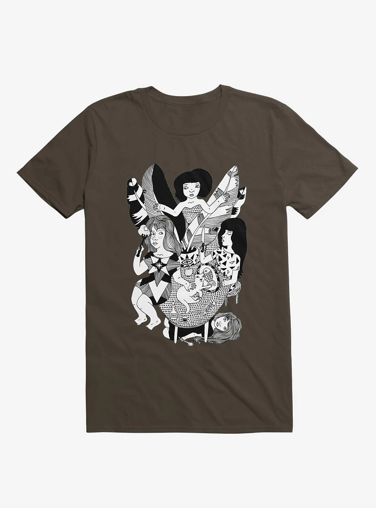 Friends Jungle Feast Brown T-Shirt