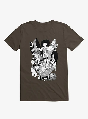 Friends Jungle Feast Brown T-Shirt