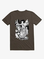 Friends Jungle Feast Brown T-Shirt