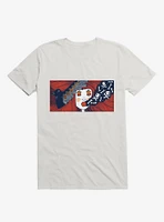 Future Thoughts Flame And Skull Smoke White T-Shirt