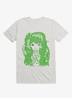 Lizard Eating Girl Lizzie White T-Shirt