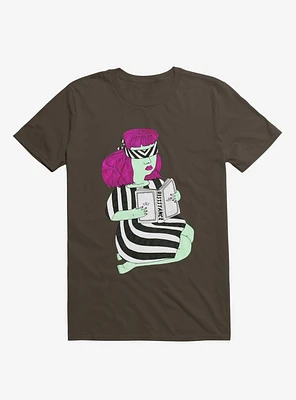Not This Resistance Striped Blindfold Brown T-Shirt