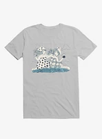 Through The Mountains Fire Fighting Ice Grey T-Shirt