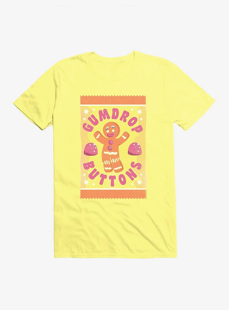 Shrek Gingy Gumdrop Buttons T-Shirt