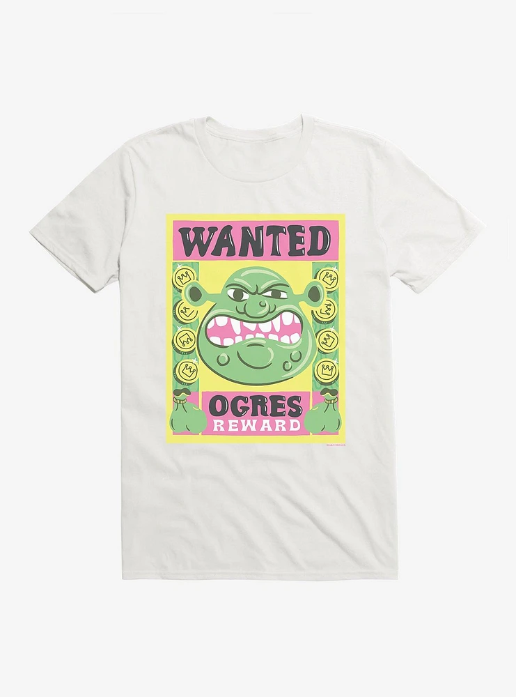 Shrek Wanted Ogres Poster T-Shirt