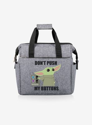 Star Wars The Mandalorian The Child Buttons Gray Lunch Cooler