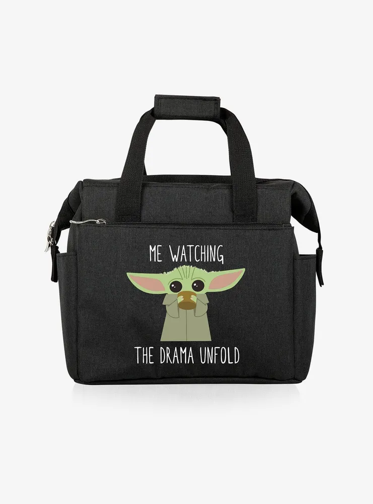 Star Wars The Mandalorian The Child On The Go Drama Black Lunch Cooler