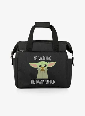 Star Wars The Mandalorian The Child On The Go Drama Black Lunch Cooler