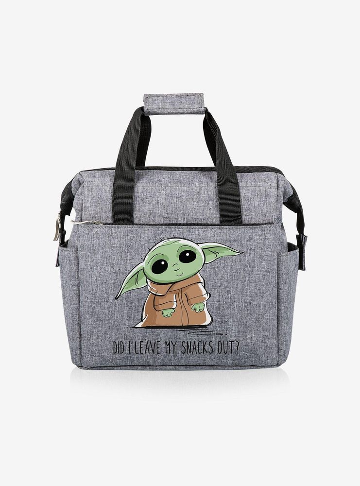 Star Wars The Mandalorian The Child Snacks Out Gray Lunch Cooler