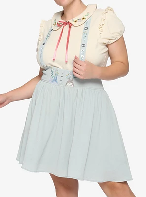 Her Universe Studio Ghibli My Neighbor Totoro Floral Suspender Skirt Plus