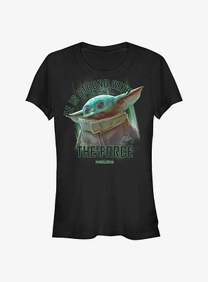 Star Wars The Mandalorian Child Strong Force Girls T-Shirt
