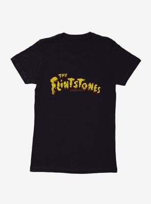 The Flintstones Cracked Stone Logo Womens T-Shirt