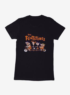 The Flintstones Fred, Wilma, Betty & Barney Womens T-Shirt