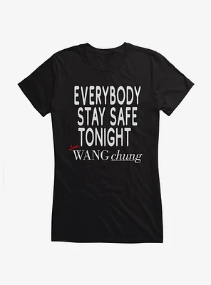 Wang Chung Stay Safe Tonight Girls T-Shirt