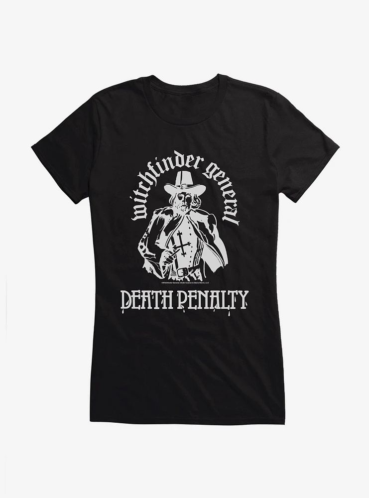 Witchfinder General Death Penalty Girls T-Shirt